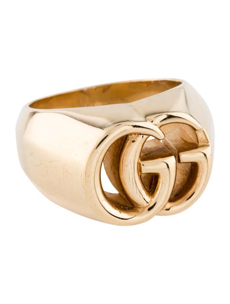 gucci gold rings for women|gucci trademark ring in gold.